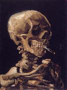 Vincent Van Gogh Skull of a Skeleton with Burning Cigarette oil painting reproduction